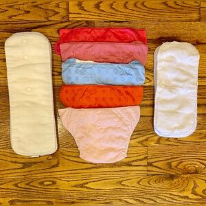 5/$60 or 10/$100 BumGenius Original 5.0 Cloth Diapers w/ inserts - Solids Bundle
